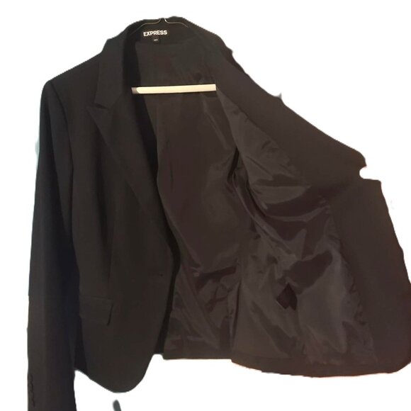 Women's Express Blazer size M Blk - Picture 3 of 6